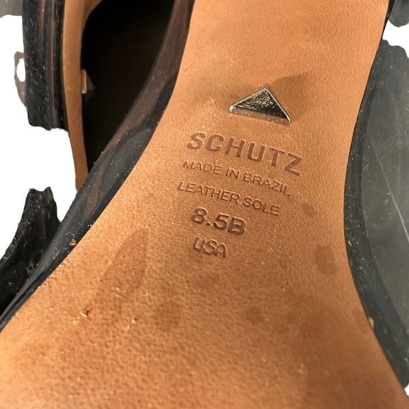 SCHUTZ PATENT LEATHER PUMPS BLACK SIZE 8.5B - Picture 8 of 11